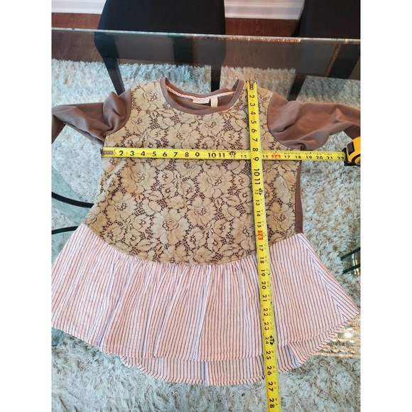 Logo Lounge Womens Green Floral Long Sleeve Round Neck Top Blouse Size Small - Picture 7 of 10